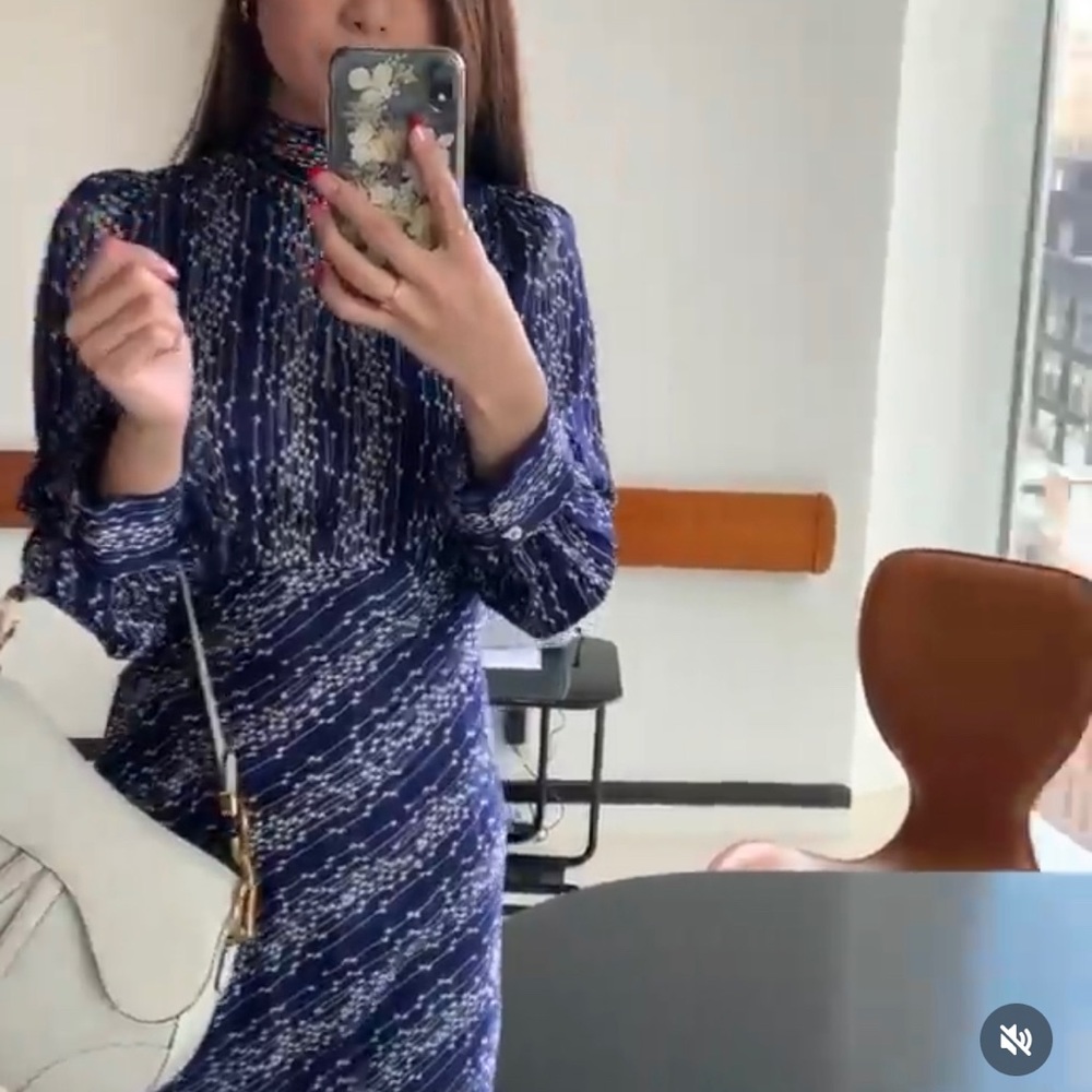 Sandro Blue Maxi Dress 🦋
